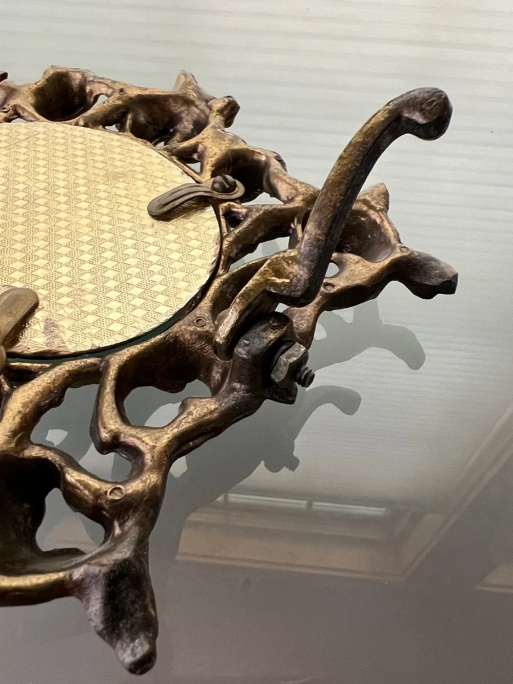 🖼️Ornate Metal Victorian Picture Frame #7249 Heavy Metal Scrollwork Kickstand